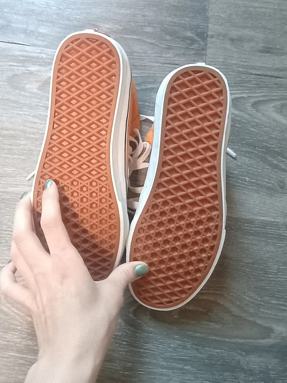 Vans Burnt Orange High-Top Skate Sneakers, Like New Condition, Size W7, M5.5